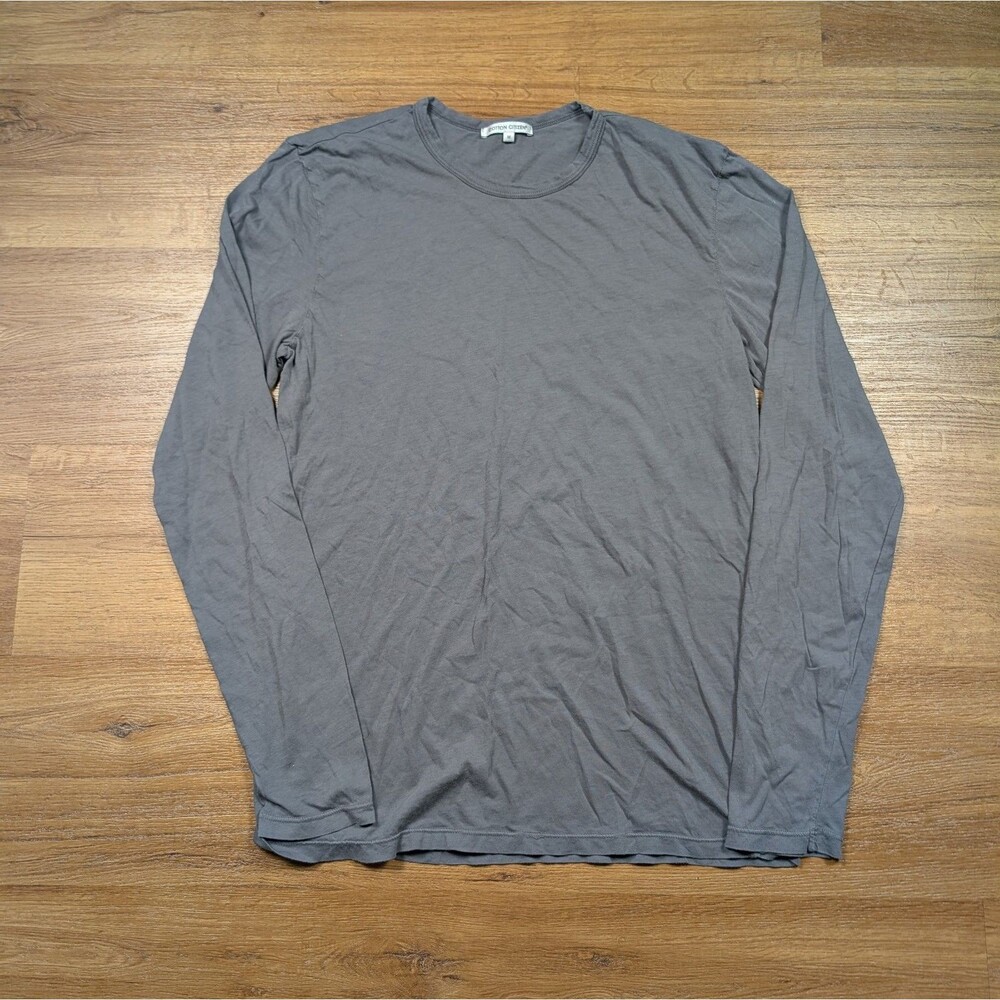 Cotton Citizen Long Sleeve T Shirt Men's Medium Gray Crewneck Casual